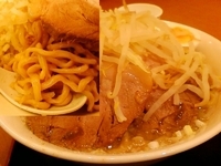 「限定塩ラーメン豚W（中盛+ヤサイ+ニンニク）（900円+300円」@ジャンクガレッジ イオンレイクタウンmori店の写真