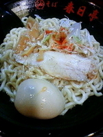 「鶏豚油そば」@油そば 春日亭 渋谷店の写真