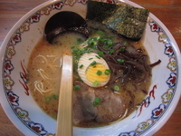 「ラーメン+替え玉（500+50=550円）」@千年ラーメンの写真