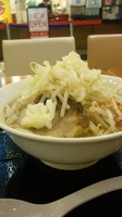 「ラーメン並（野菜・ニンニク）」@ジャンクガレッジ イオンレイクタウンmori店の写真