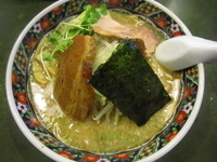 「ラーメン+Aセット（角煮、もやし、味玉）（650円）」@らーめん 華月の写真