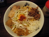 「汁なし（大盛）￥850」@麺や 蒼 AOIの写真