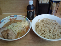 「小つけめん（野菜少な目・ニンニク）」@ラーメン二郎 栃木街道店の写真