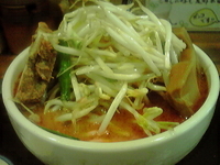 「辛味噌ラーメン（ニンニク・野菜大盛り）」@味噌麺処 花道庵の写真