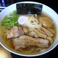 「塩のフランキー中華ソバ 750円+絶妙半熟煮玉子 100円」@我流旨味ソバ 地雷源の写真