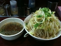 「つけ麺（お試し価格100円）+チャーシュー200円+節券100円」@ラーメン頂の写真