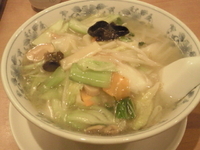 「素菜湯麺+餃子」@桂林菜館の写真