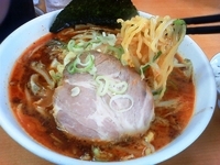 「味噌オロチョンラーメン（7辛）+大盛+マー油」@赤レンガの写真