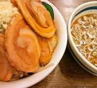 「つけ雷（中280g）+豚（800円+200円）」@雷 北松戸本店の写真