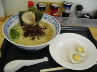 「「煮玉子麺（￥700）塩ダレ」」@麺房 松の写真