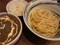 「カレー煮干しつけ麺+半ライス」@麺処 慶の写真