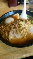 「焦がし醤油ラーメン+味玉」@麺屋我龍の写真