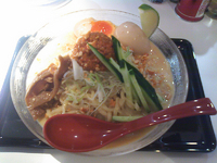 「冷やし3SO+大盛+味玉（800円+50円+サービス券）」@RA-MEN 3SOの写真