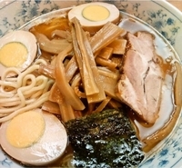 「メンマラーメン（小）+煮玉子（800円+80円）」@麺屋ごとうの写真