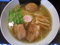 「塩のフランキー中華ソバ+絶妙半熟煮玉子（680+100=780円」@我流旨味ソバ 地雷源の写真