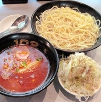 「辛あつもり 大盛り + ネギ塩レモン」@つけめん102 大宮店の写真