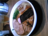 「醤油ワンタン+炙りチャーシューセット」@自家製拉麺 まつかぜの写真