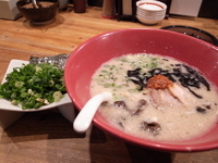 「赤丸かさね味+ねぎ+替え玉」@博多一風堂 盛岡店の写真