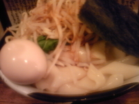 「醤油つけ麺 800円 やさい。「いったんもめん」を少し多め。たま」@すごい煮干ラーメン凪 新宿ゴールデン街店 本館の写真