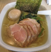 「ラーメン（塩）750円+チャーシュー300円+味玉100円」@菜の写真