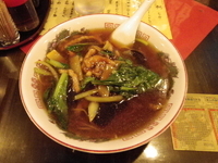 「○得セット（青菜麺+餃子）」@酔八仙酒家の写真