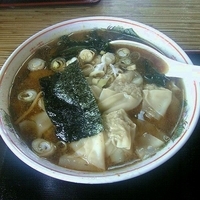 「ワンタンメン（太麺）」@喜多方らーめん 京まさの写真