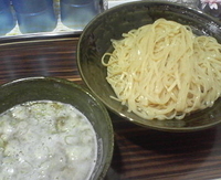 「鶏煮込みつけ麺（大）」@ラーメン人生 JET 福島本店の写真
