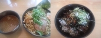 「つけめん\780+麺中盛+モニチャーシュー丼（クーポン）」@めん処 全力少年 太田店の写真