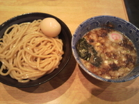「つけ麺+味玉」@くり山の写真