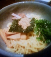 「魚介まぜそば」@三代目 ◯助 MARUSUKEの写真