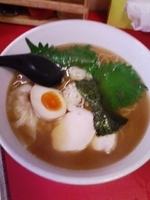 「梅しそラーメン」@塚越ラーメンの写真