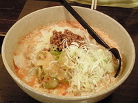 「豆乳入りヘルシー坦々麺（大）￥900」@龍の子 所沢店の写真