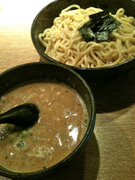 「つけそば（甘辛胡麻ダレ、極太麺）750円」@麺屋 嘉藤の写真