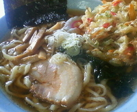 「ラーメン￥550 + かき揚げ天￥100」@平野屋 本店の写真