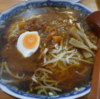 「カレーラーメン+大盛」@楽喜亭の写真