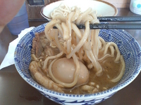 「つけ麺+半肉盛り+味玉」@次念序の写真