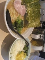「ラーメン並600カタメコイメオオメ 無料ライス並」@横浜家系ラーメン田中の写真