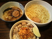 「味玉つけ麺+ラー油豚ごはん」@麺処 井の庄の写真