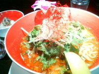 「冬蔭激城麺（とむやむげきじょうめん）/赤（￥1500）」@冬蔭激城麺の写真