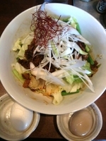 「汁なしタンタン麺」@つけめんTETSU 千駄木本店の写真