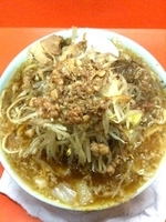 「富士丸ラーメン+野菜+ニンニク」@ラーメン富士丸 神谷本店の写真