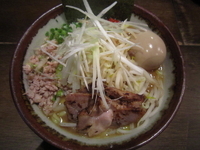 「味噌（地鶏味玉付き）（大盛り）（900円）」@みそや林檎堂BASICの写真