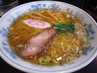 「支那そば（大盛）+豚たたき丼」@らーめん おがわの写真