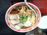 「肉ワンタン麺」@尾道ラーメン 麺一筋 水道橋西口店の写真