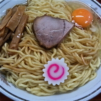 「油そば（大￥700）生卵（￥50）」@珍々亭の写真