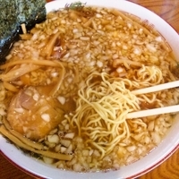 「メンマラーメン（大盛）+タマネギ多め 600円+100円+50円」@中華そば 吾衛門の写真