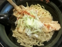 「鶏豚油そば550円」@油そば専門店 春日亭 明大前店の写真