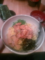 「角煮油そば920円、大盛（大盛まで無料）、海苔トッピング100円」@油そば商店 油坊主 渋谷店の写真