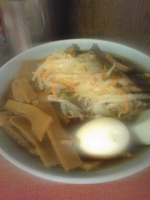 「野菜ラーメン+ゆで卵￥860」@ラーメン 中本の写真