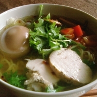 「engawaらーめん（+八ヶ岳有精卵の味玉子）」@engawacafeの写真